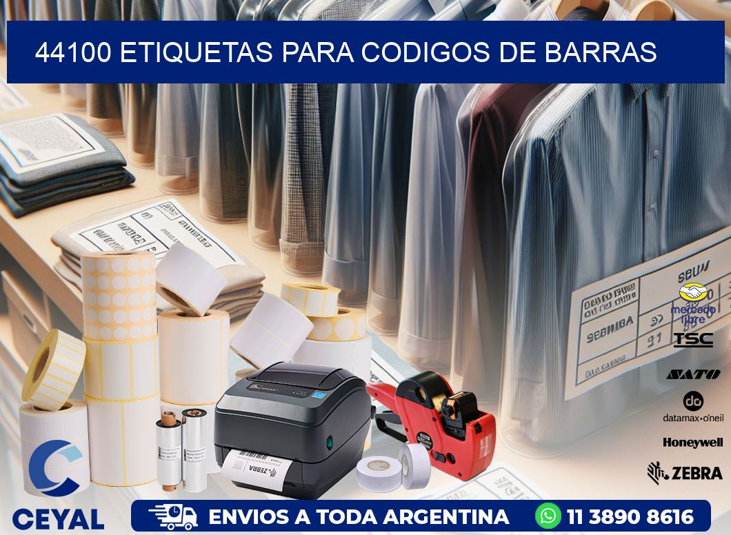 44100 ETIQUETAS PARA CODIGOS DE BARRAS