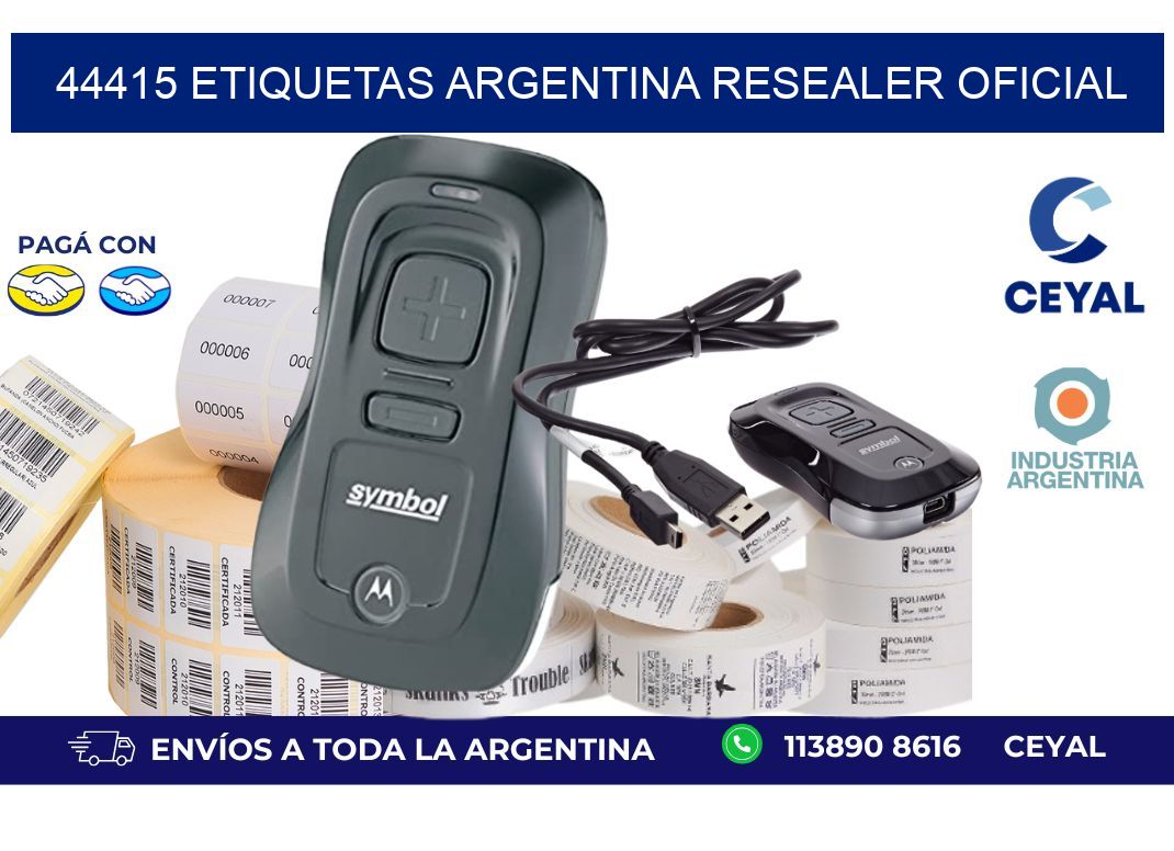 44415 etiquetas argentina RESEALER OFICIAL