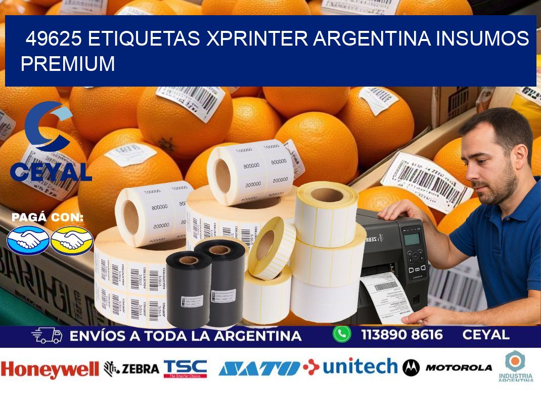 49625 etiquetas xprinter argentina INSUMOS PREMIUM
