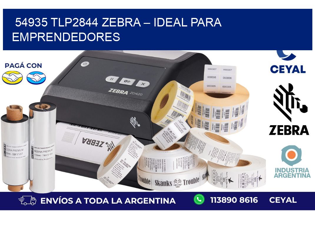 54935 TLP2844 Zebra – Ideal Para Emprendedores