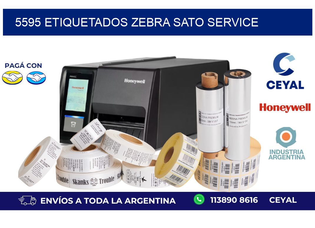 5595 ETIQUETADOS ZEBRA SATO SERVICE