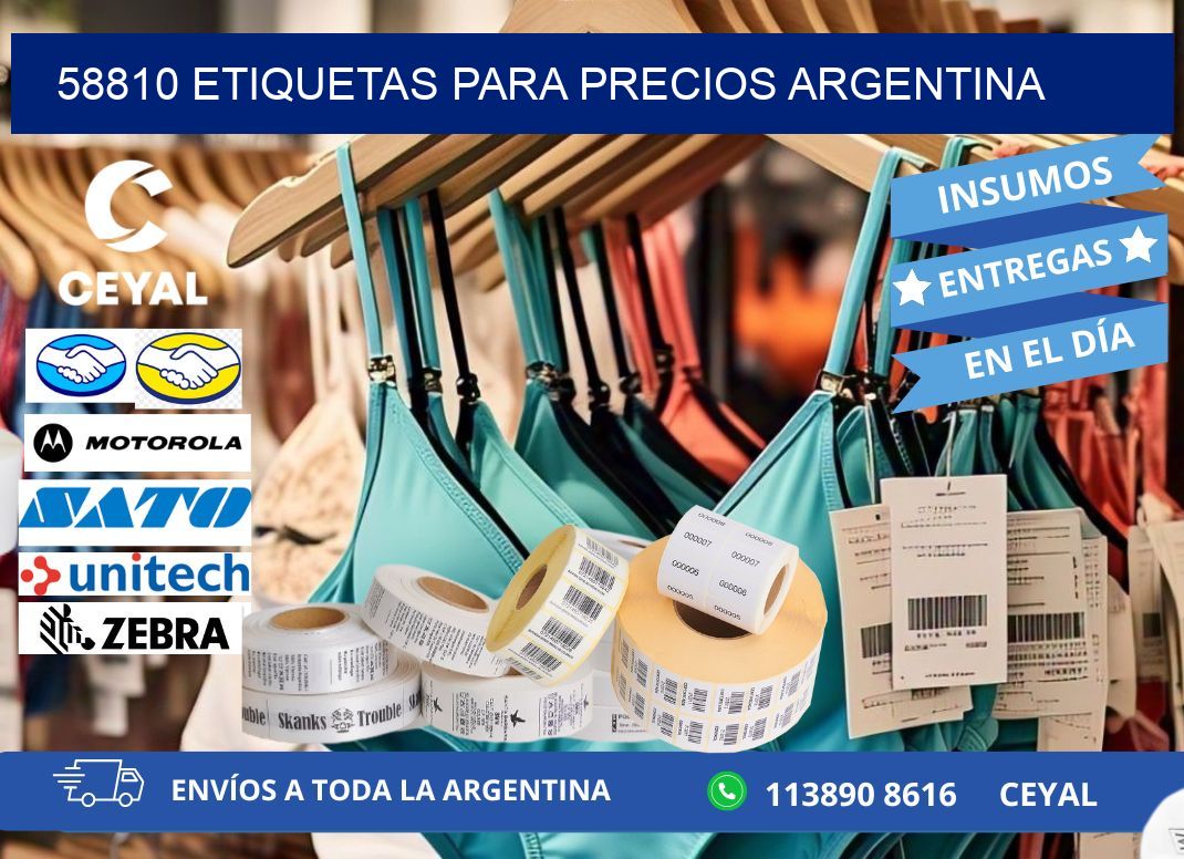 58810 ETIQUETAS PARA PRECIOS ARGENTINA