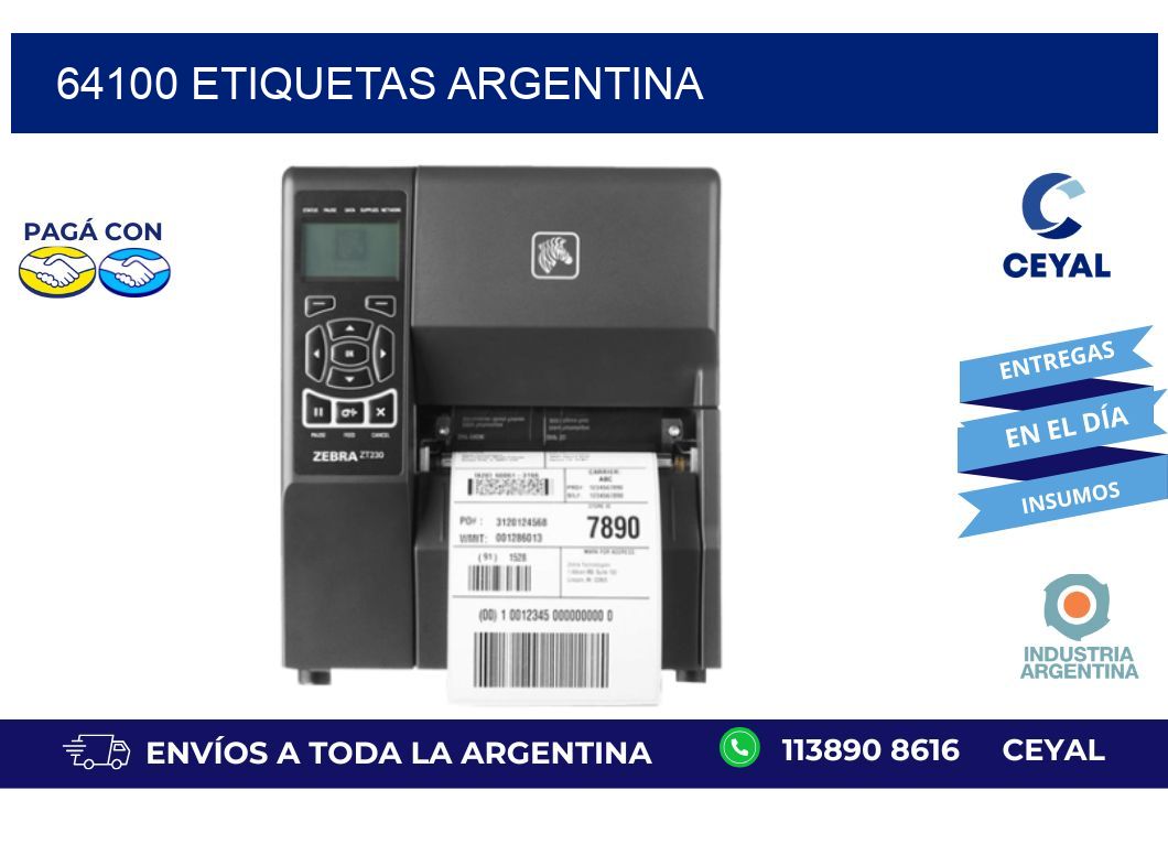 64100 etiquetas argentina