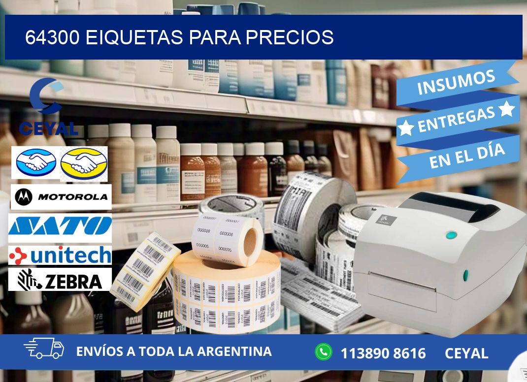 64300 EIQUETAS PARA PRECIOS