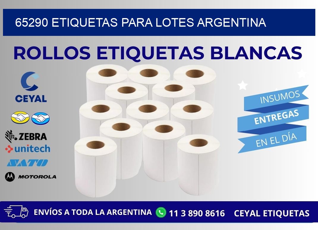 65290 ETIQUETAS PARA LOTES ARGENTINA