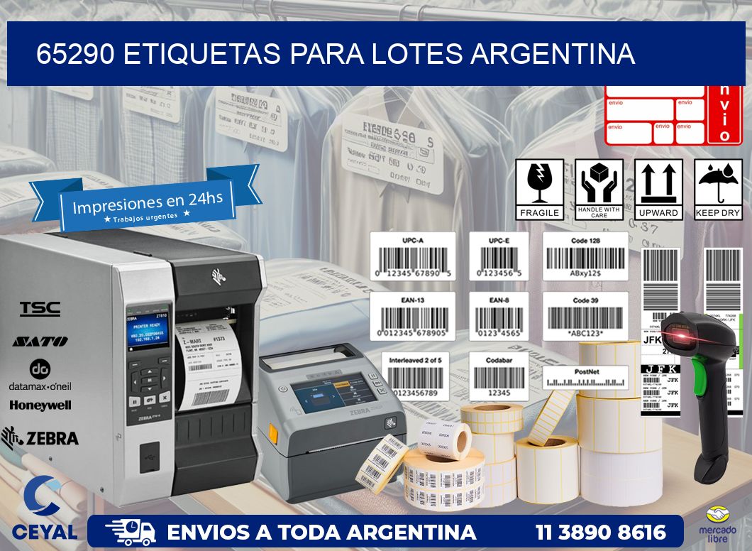 65290 ETIQUETAS PARA LOTES ARGENTINA