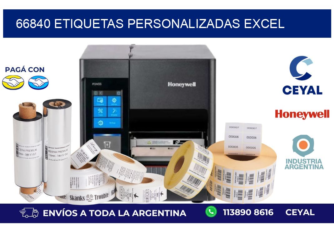 66840 ETIQUETAS PERSONALIZADAS EXCEL