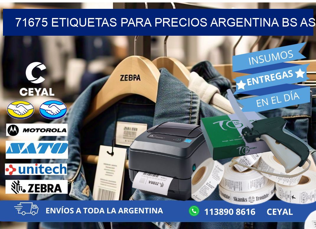 71675 ETIQUETAS PARA PRECIOS ARGENTINA BS AS