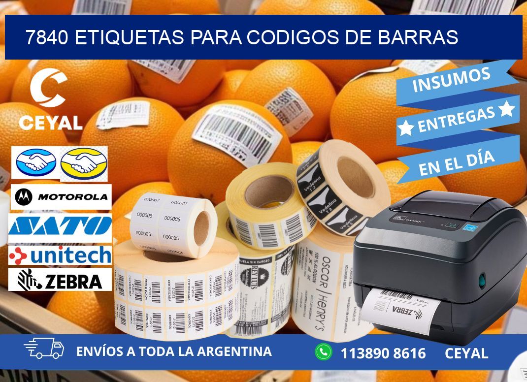 7840 ETIQUETAS PARA CODIGOS DE BARRAS
