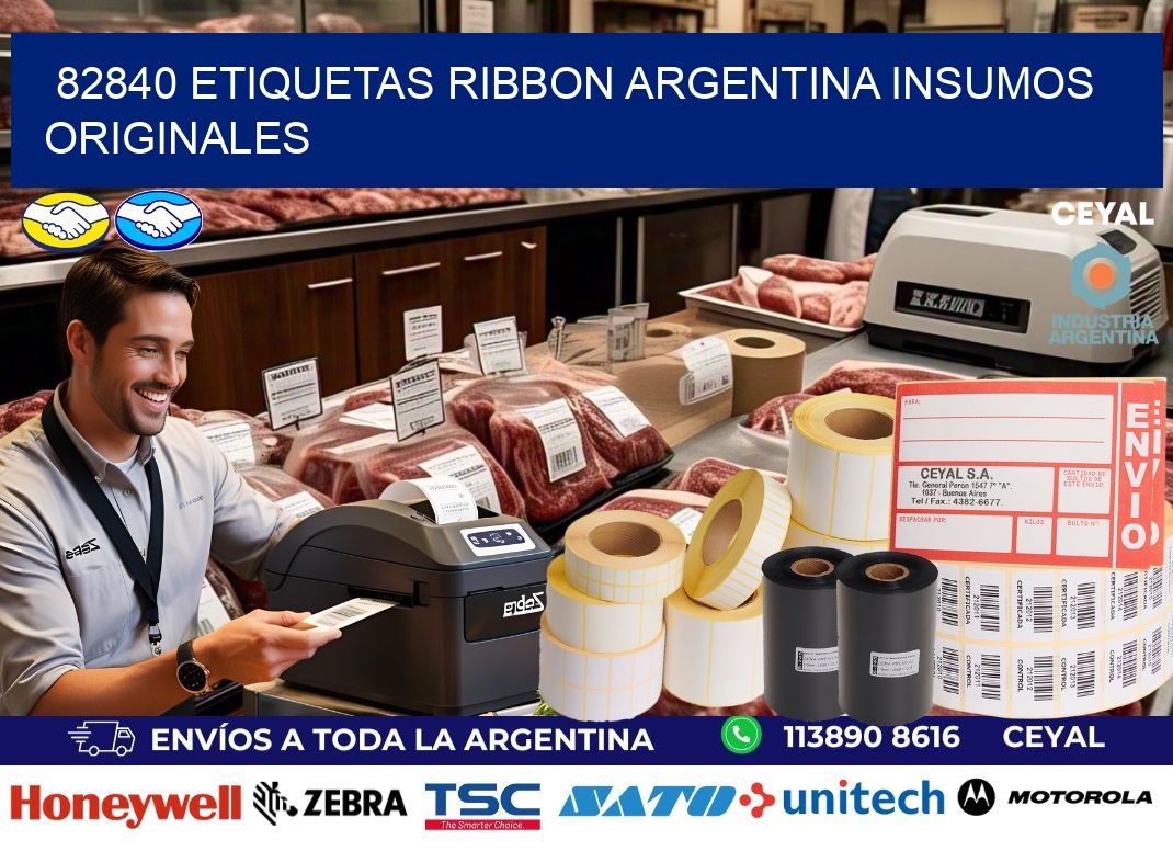 82840 etiquetas ribbon argentina INSUMOS ORIGINALES