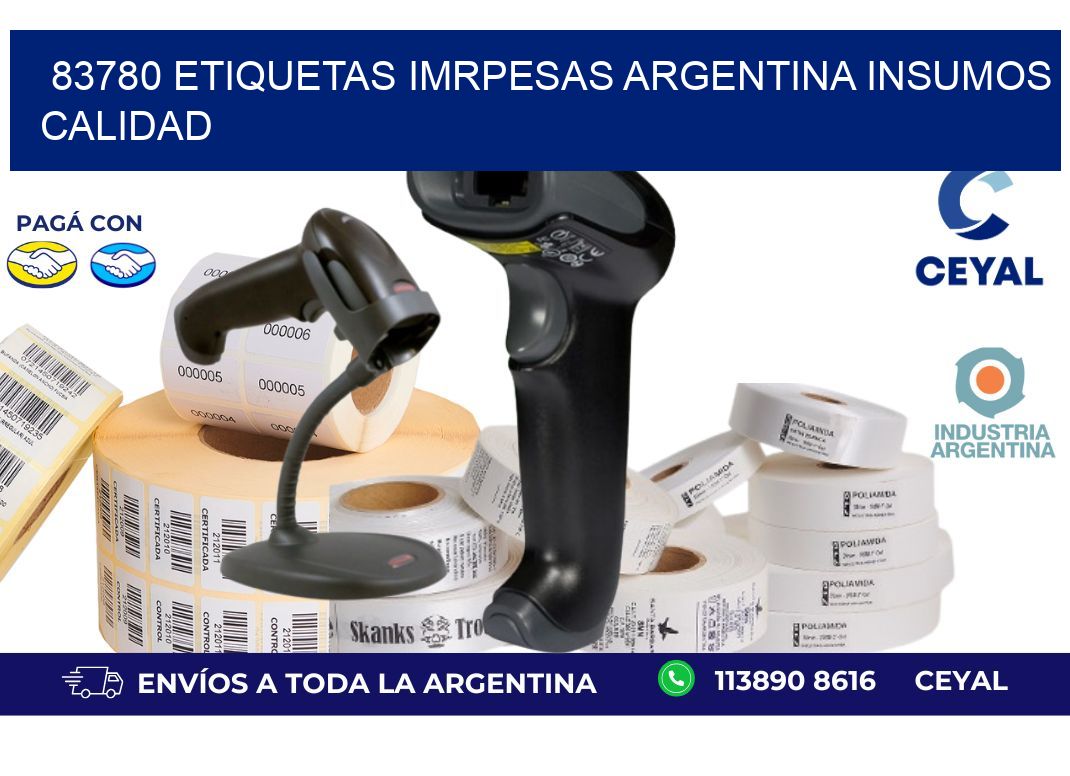 83780 etiquetas imrpesas argentina INSUMOS CALIDAD