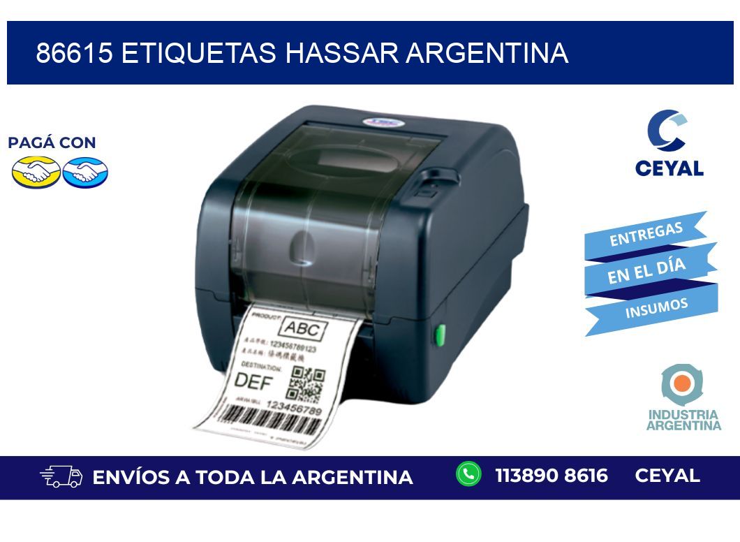 86615 etiquetas hassar argentina