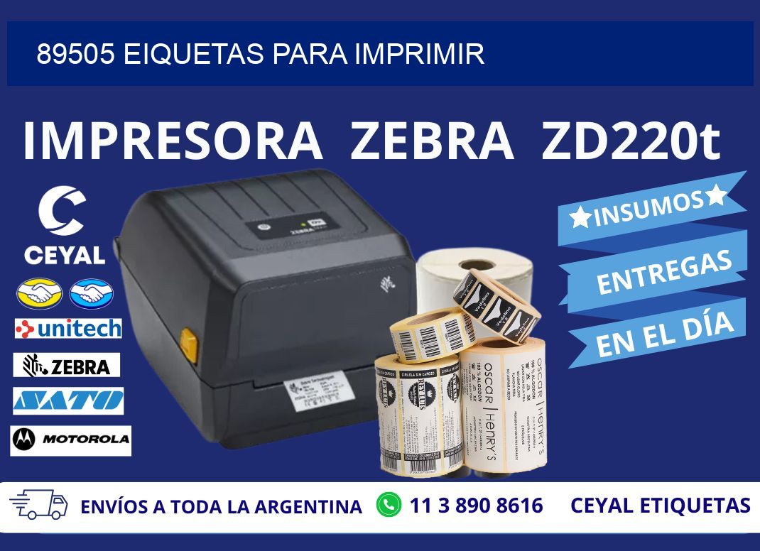 89505 EIQUETAS PARA IMPRIMIR