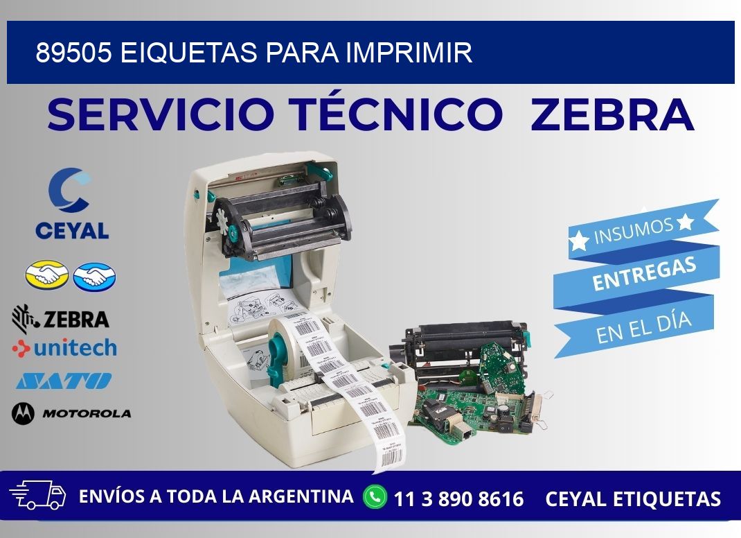 89505 EIQUETAS PARA IMPRIMIR