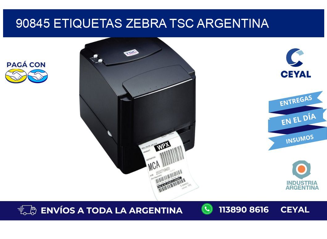 90845 etiquetas zebra tsc argentina