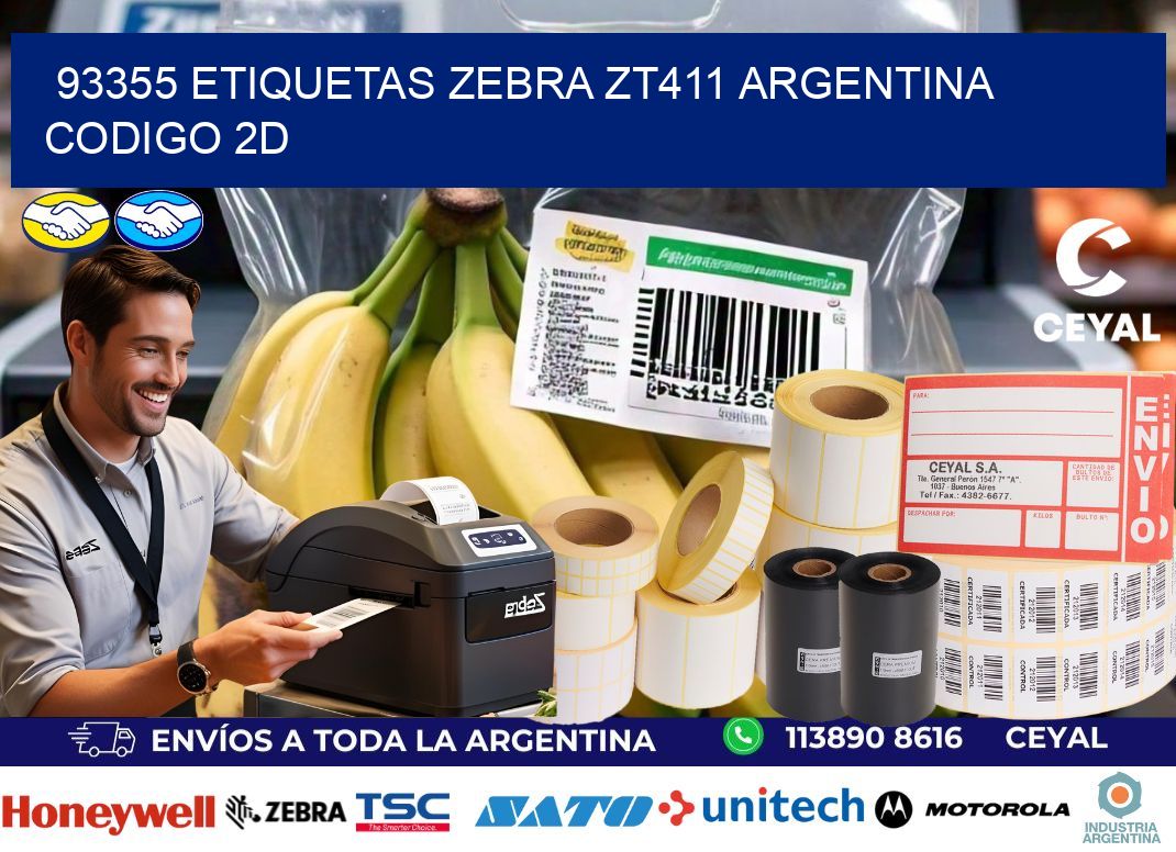 93355 etiquetas zebra zt411 argentina CODIGO 2D