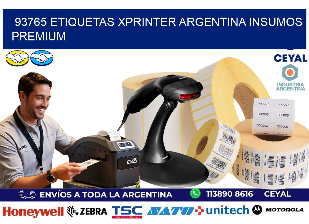 93765 etiquetas xprinter argentina INSUMOS PREMIUM