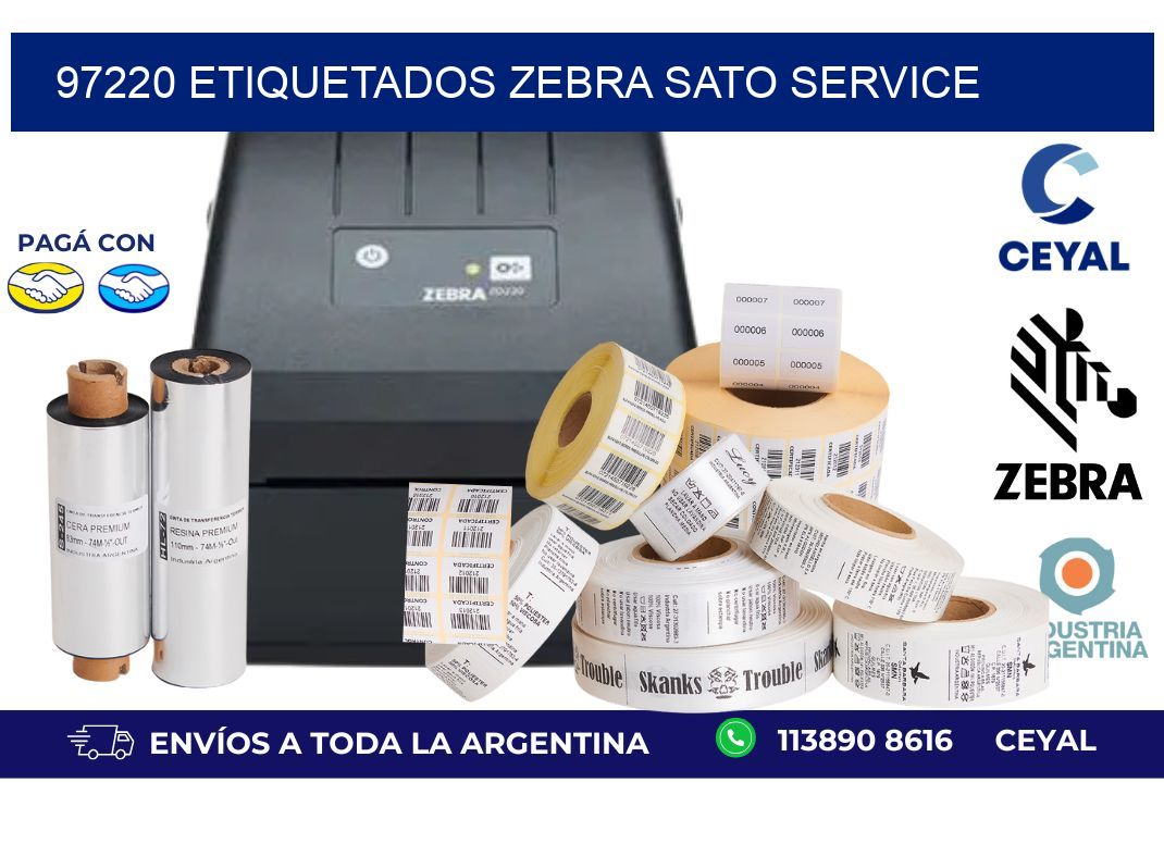 97220 ETIQUETADOS ZEBRA SATO SERVICE