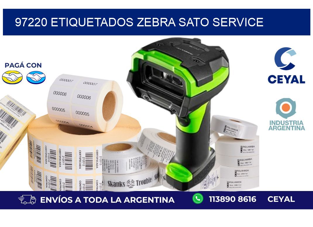 97220 ETIQUETADOS ZEBRA SATO SERVICE