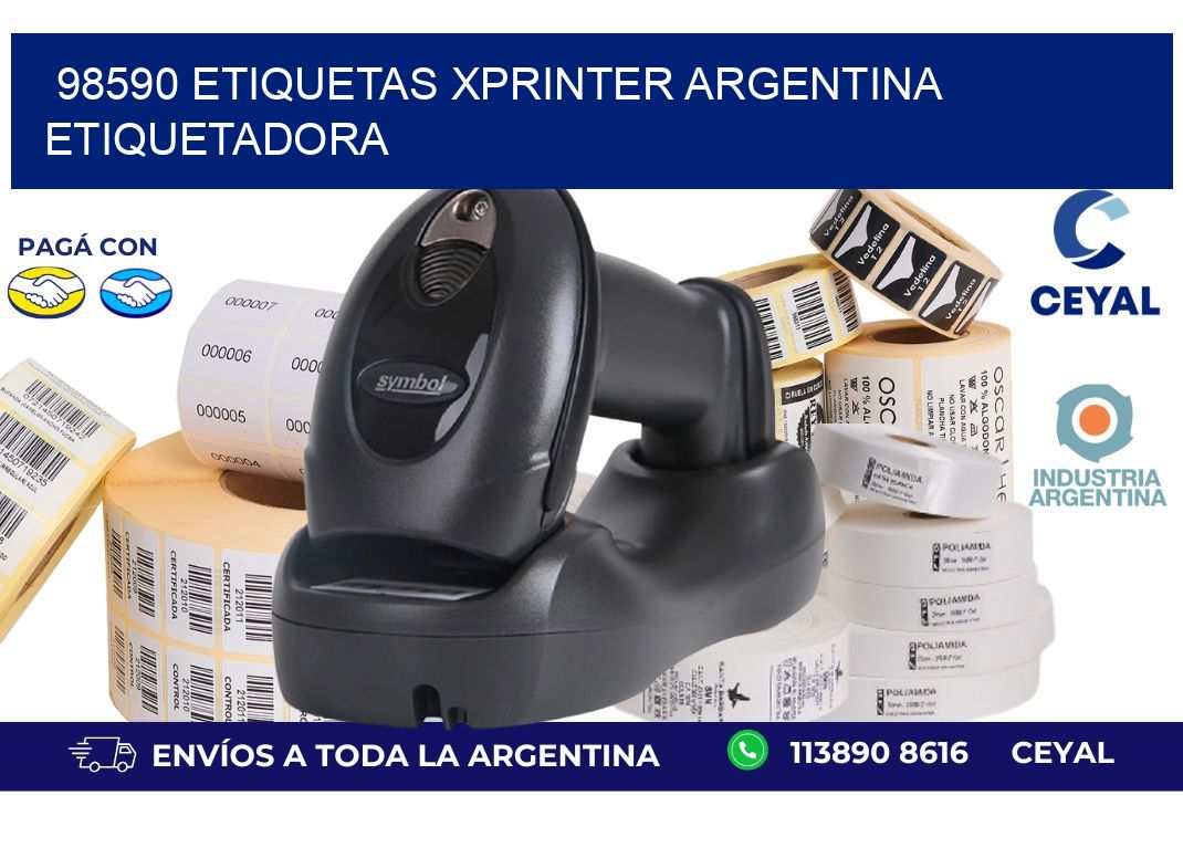 98590 etiquetas xprinter argentina ETIQUETADORA