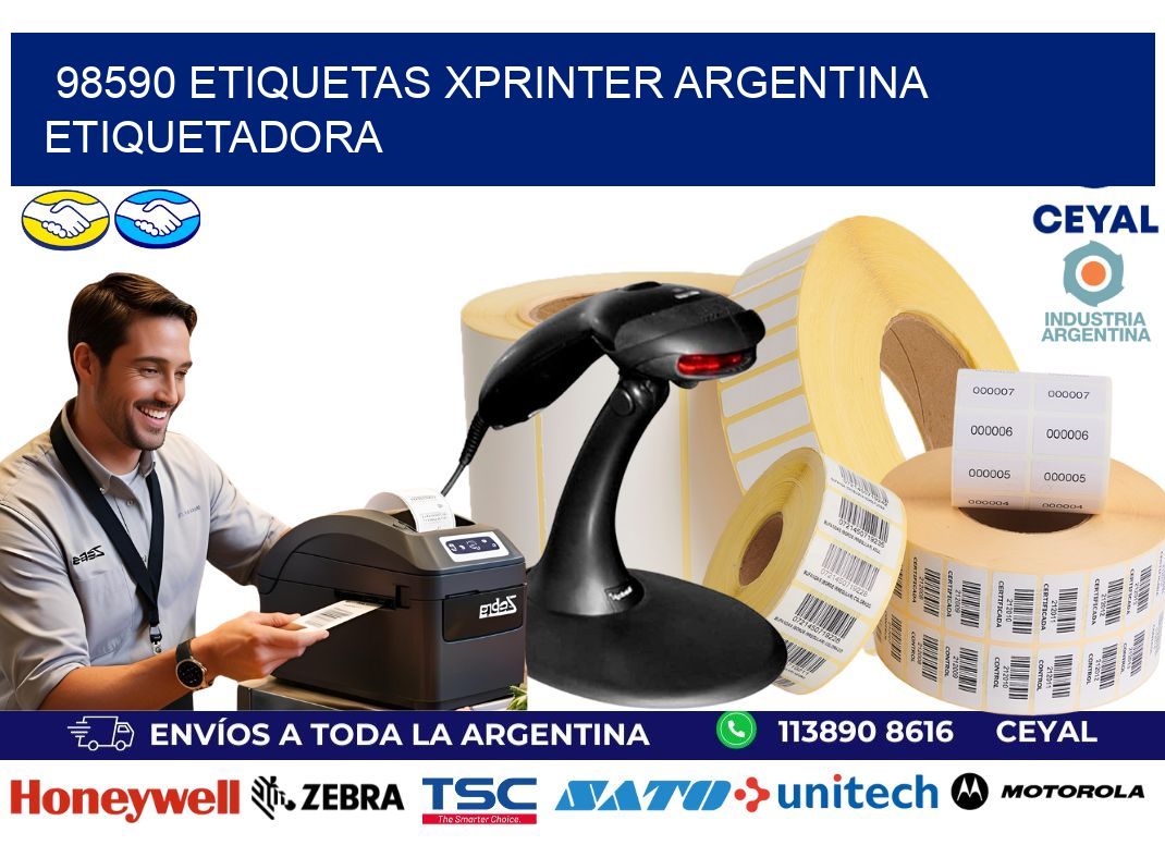 98590 etiquetas xprinter argentina ETIQUETADORA