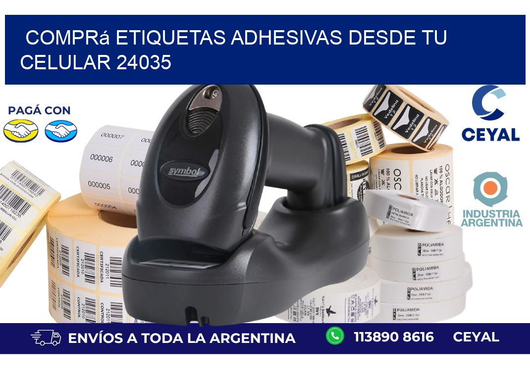 Comprá Etiquetas Adhesivas Desde tu Celular 24035