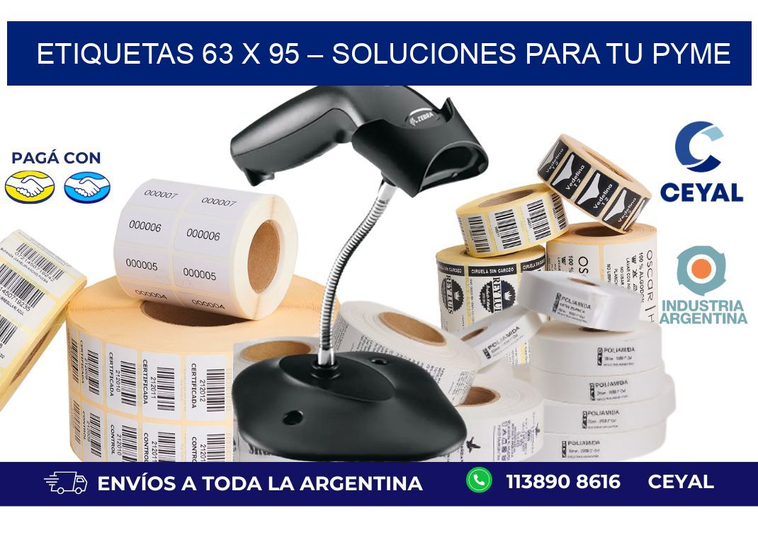 Etiquetas 63 x 95 – Soluciones para tu Pyme