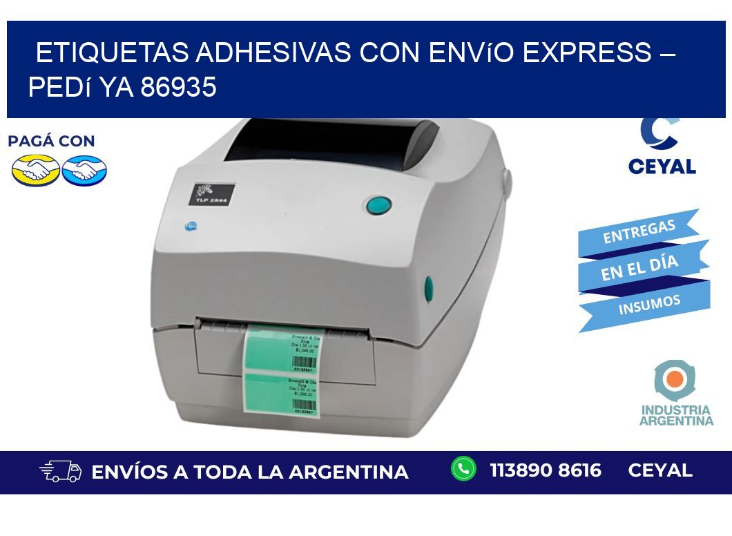 Etiquetas Adhesivas con Envío Express – Pedí Ya 86935