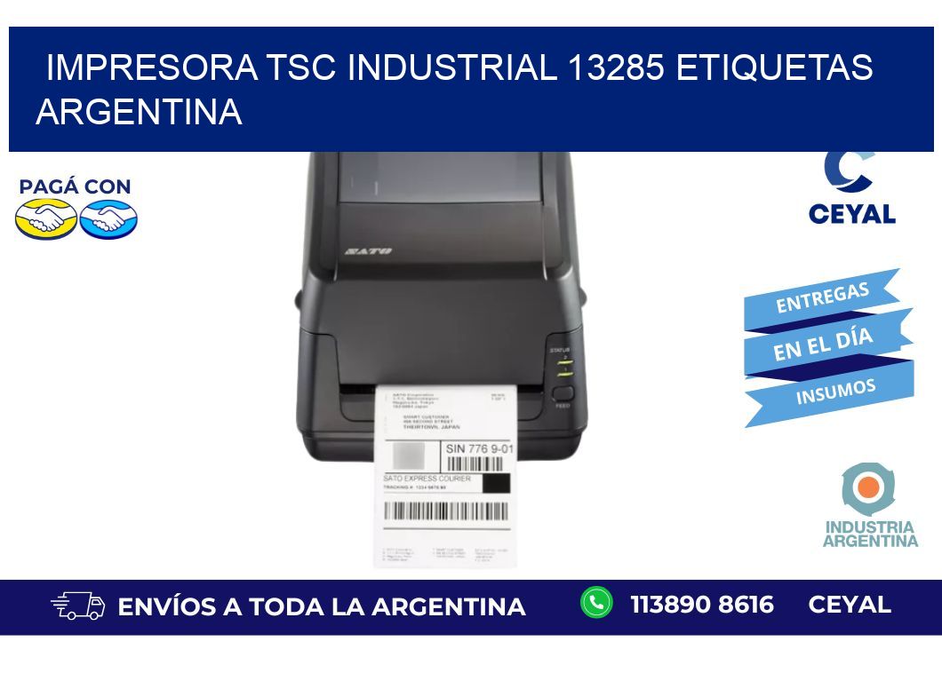 Impresora tsc industrial 13285 etiquetas argentina