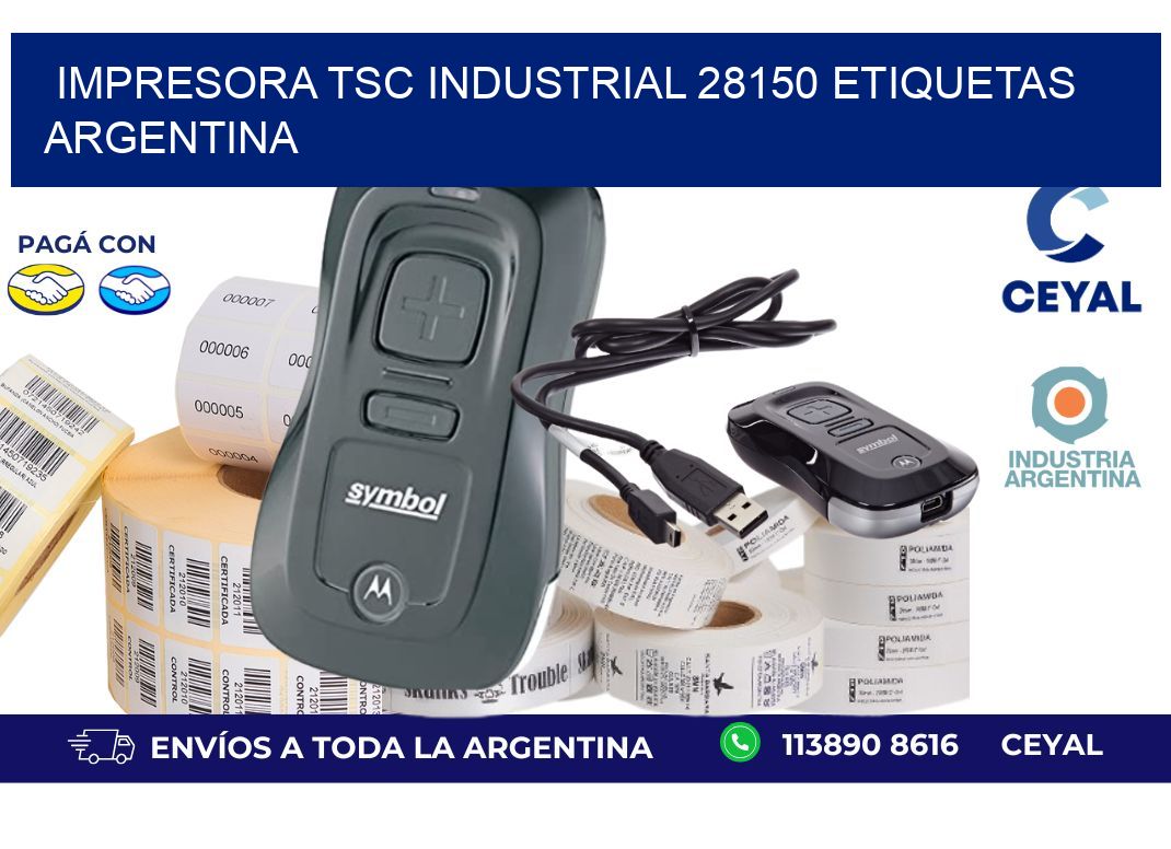 Impresora tsc industrial 28150 etiquetas argentina