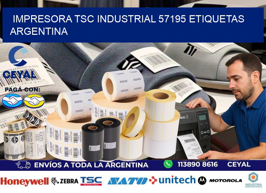 Impresora tsc industrial 57195 etiquetas argentina