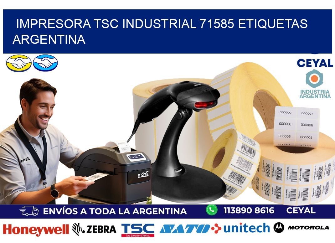 Impresora tsc industrial 71585 etiquetas argentina