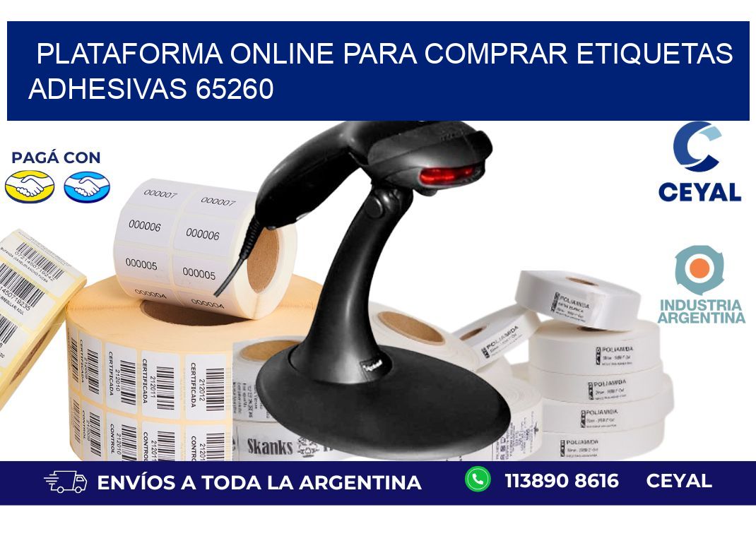 Plataforma Online para Comprar Etiquetas Adhesivas 65260