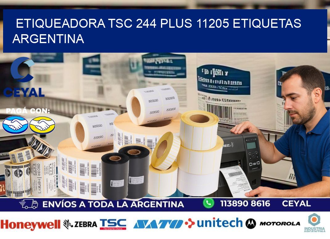 etiqueadora tsc 244 plus 11205 etiquetas argentina