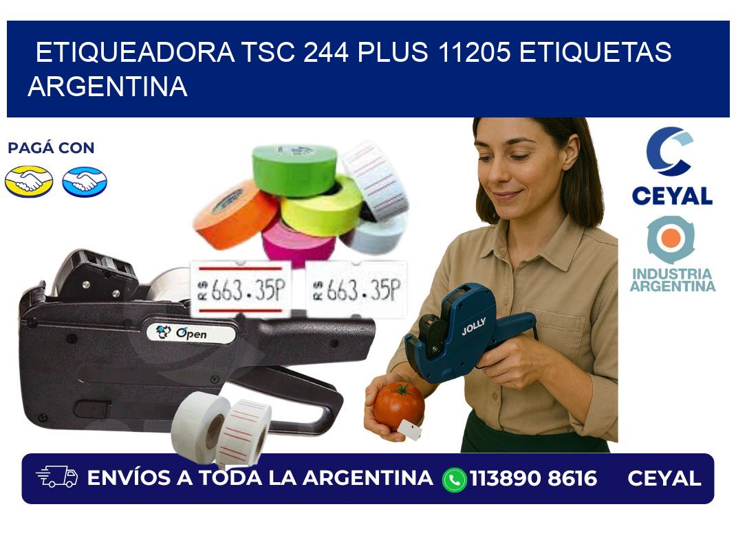 etiqueadora tsc 244 plus 11205 etiquetas argentina