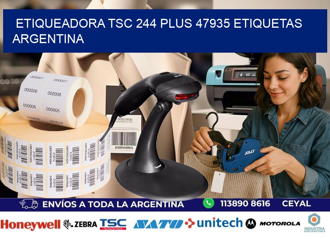etiqueadora tsc 244 plus 47935 etiquetas argentina
