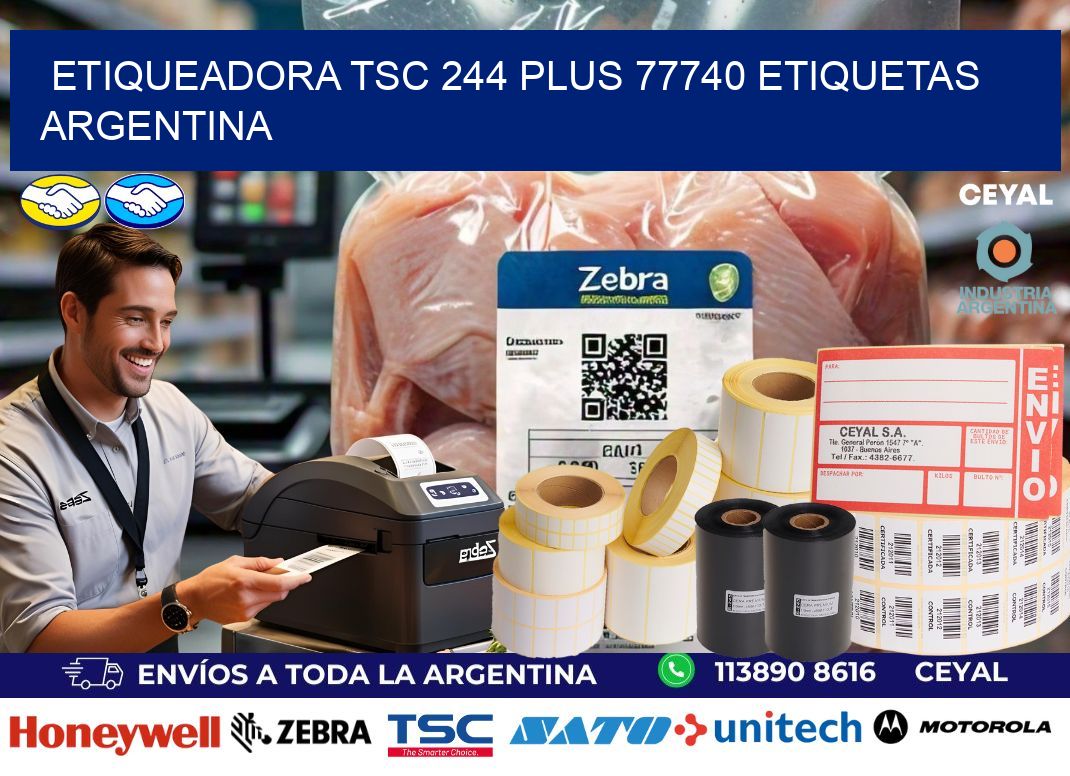 etiqueadora tsc 244 plus 77740 etiquetas argentina