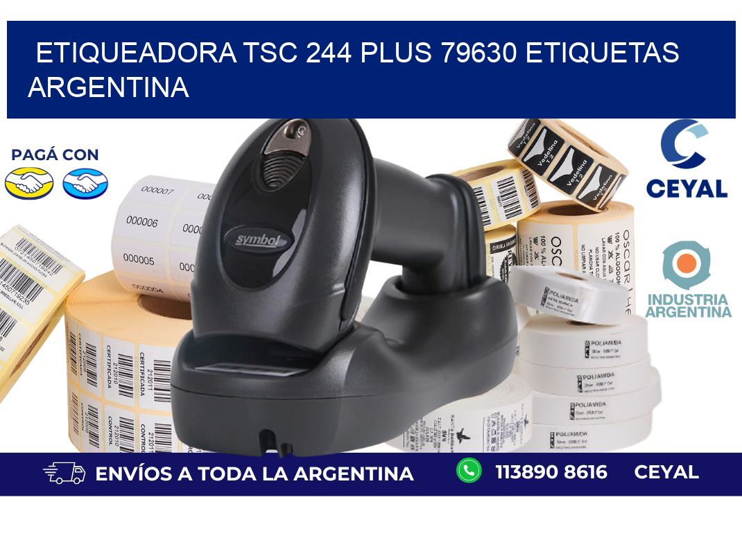 etiqueadora tsc 244 plus 79630 etiquetas argentina