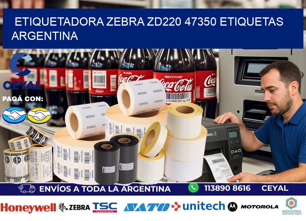 etiquetadora zebra zd220 47350 etiquetas argentina