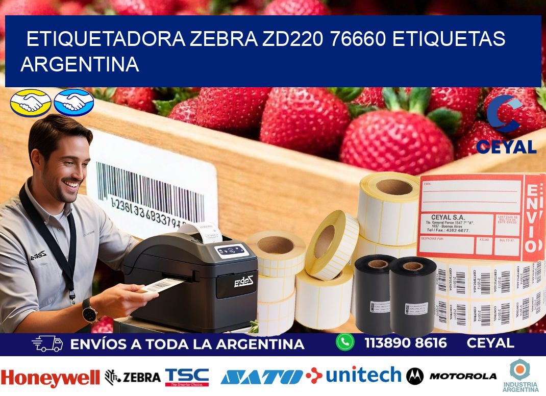etiquetadora zebra zd220 76660 etiquetas argentina