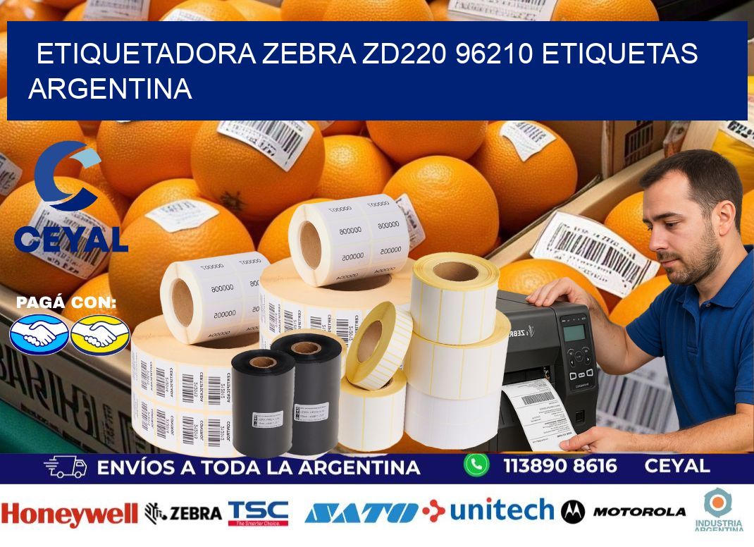 etiquetadora zebra zd220 96210 etiquetas argentina