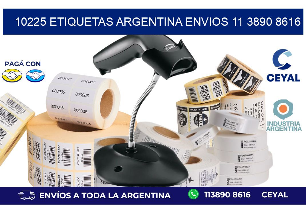 10225 ETIQUETAS ARGENTINA ENVIOS 11 3890 8616