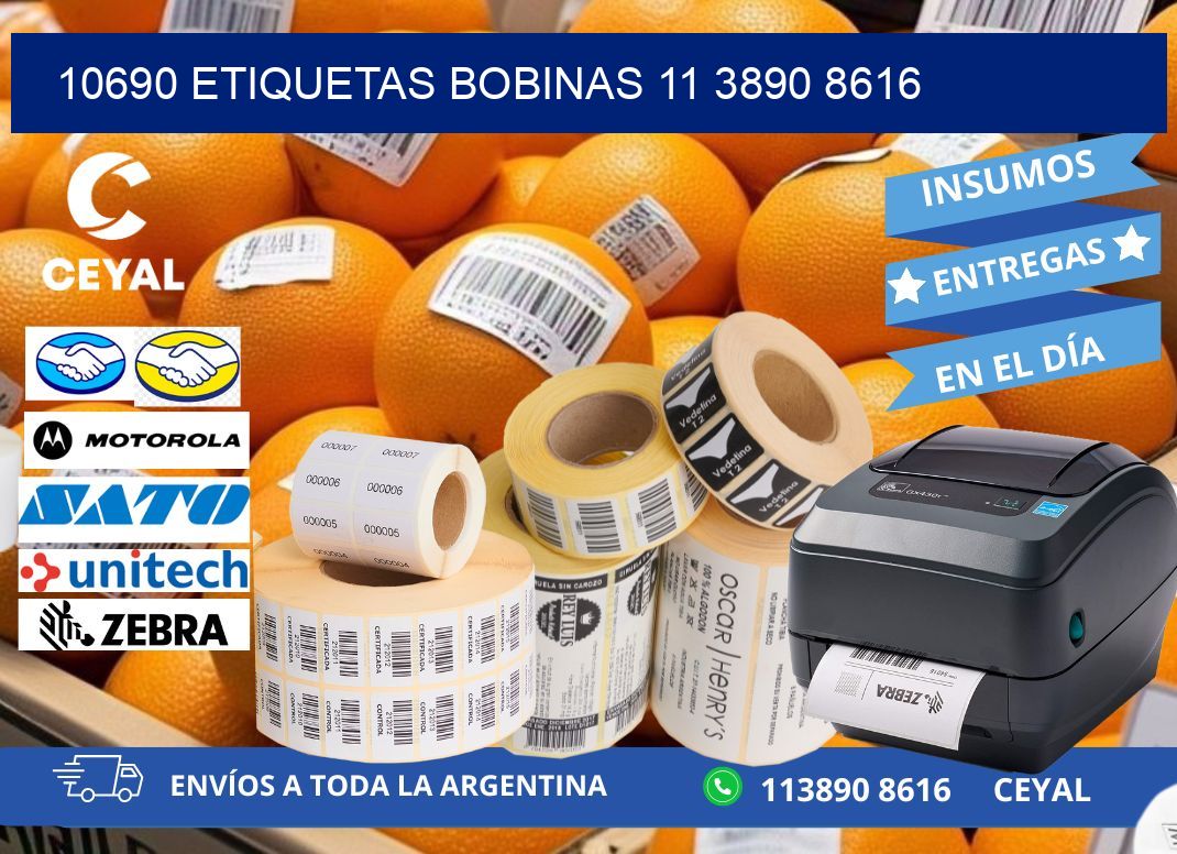 10690 ETIQUETAS BOBINAS 11 3890 8616
