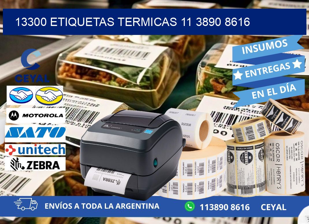 13300 ETIQUETAS TERMICAS 11 3890 8616