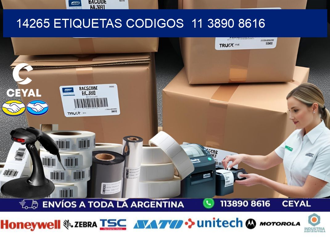 14265 ETIQUETAS CODIGOS 11 3890 8616