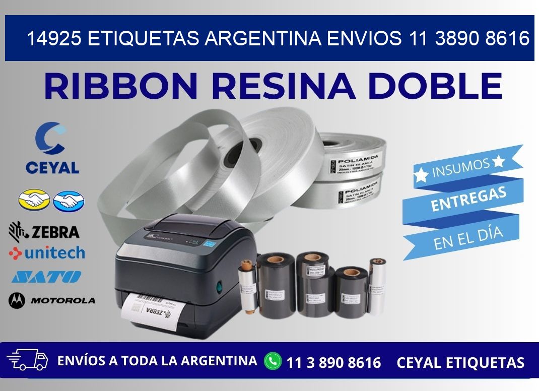 14925 ETIQUETAS ARGENTINA ENVIOS 11 3890 8616