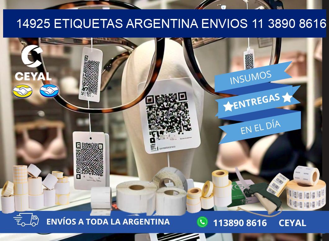 14925 ETIQUETAS ARGENTINA ENVIOS 11 3890 8616