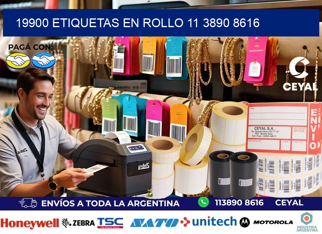 19900 ETIQUETAS EN ROLLO 11 3890 8616