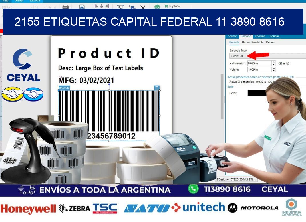 2155 ETIQUETAS CAPITAL FEDERAL 11 3890 8616