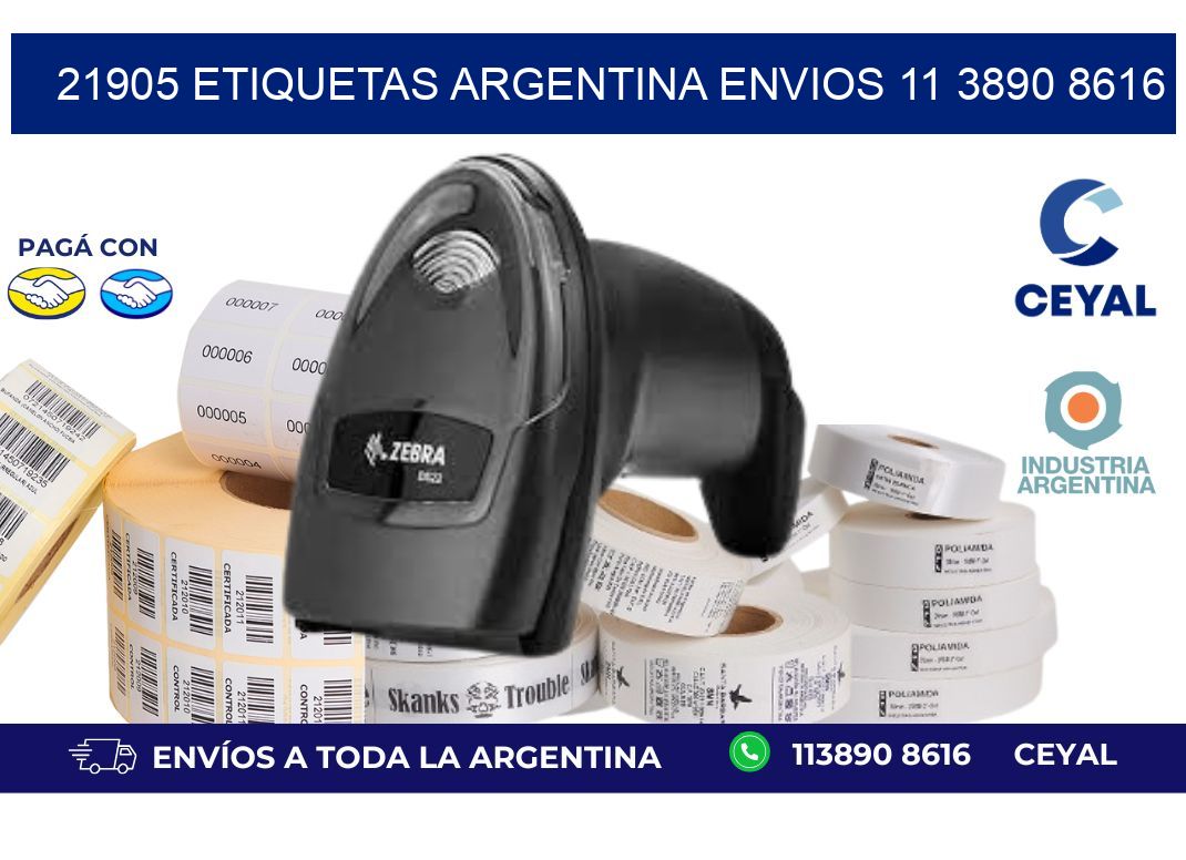 21905 ETIQUETAS ARGENTINA ENVIOS 11 3890 8616